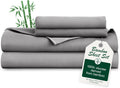 Love's cabin Queen Sheet Set Cooling Bamboo Rayon Sheets - Hotel Silky