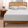 Bare Home Organic Cotton Jersey Fitted Sheet for Twin XL Beds