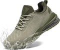 LARNMERN Men Non Slip Work Sneakers - Water Resistant Slip-on Comfort