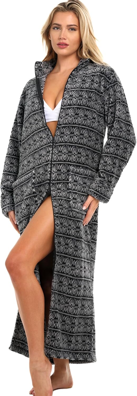 Plush Zipper Robes for Plus Size - Alexander Del Rossa Review