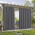 RYB HOME 105x84 in. Outdoor Curtains - Sun Blocking & Heat Insulating