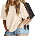 Riyiper Women's Oversized T Shirt 3 Pack for Summer Style