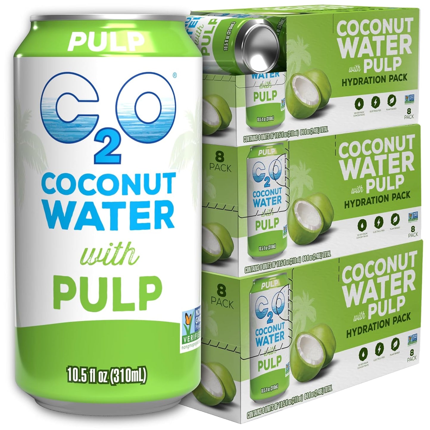 Coconut Water with Pulp - Natural Hydration in Every Can