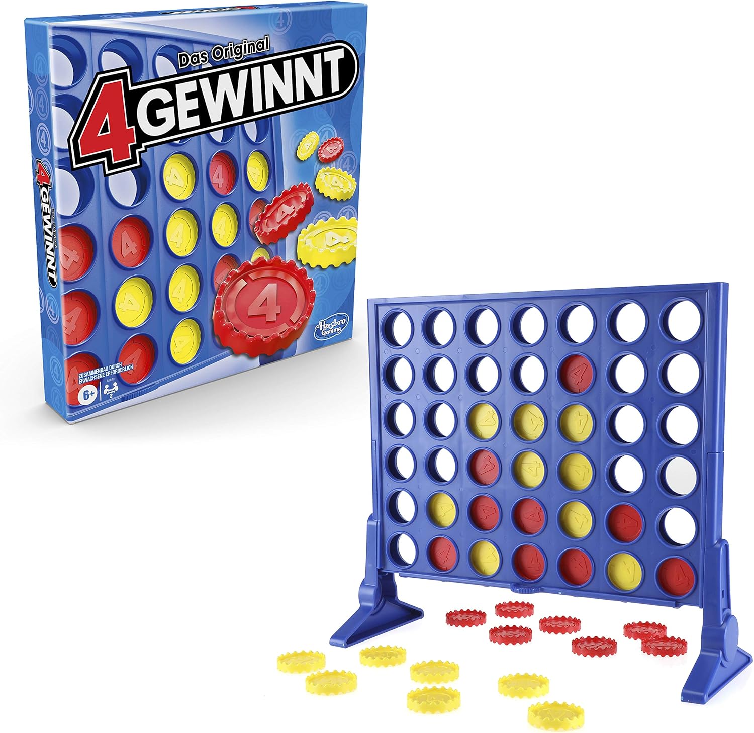 Hasbro 4 Wins Board Game: Endless Fun for 2 Players!