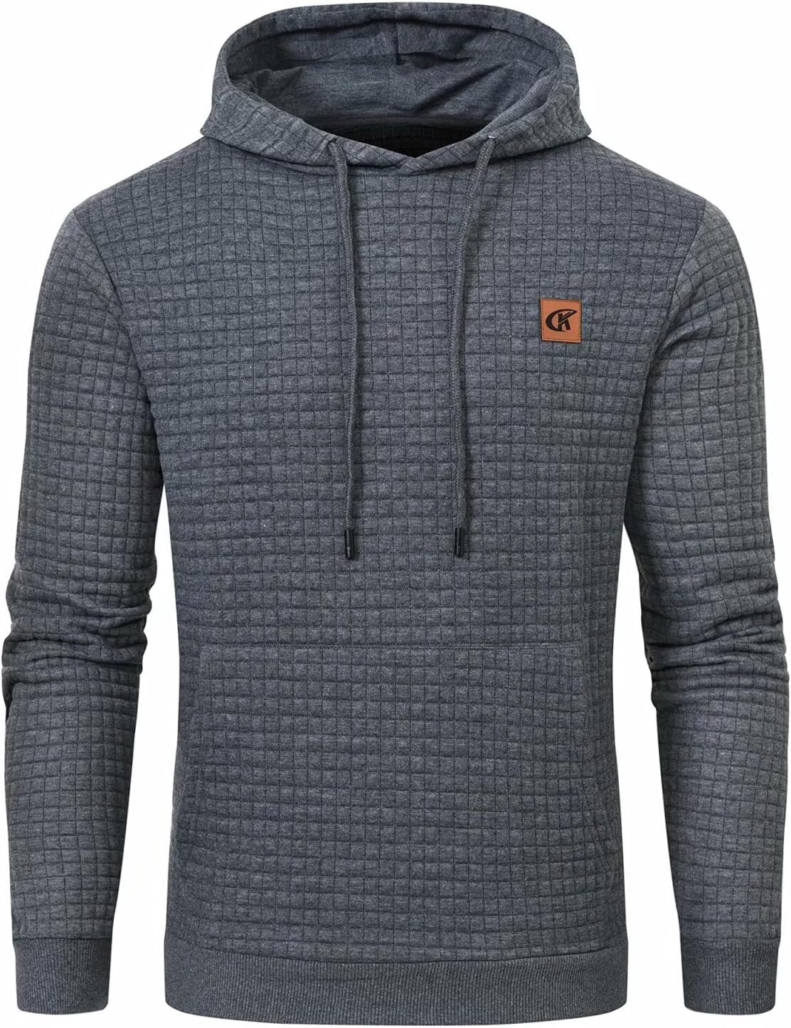 Yundobop Plaid Jacquard Hoodie: Comfy Style Statement
