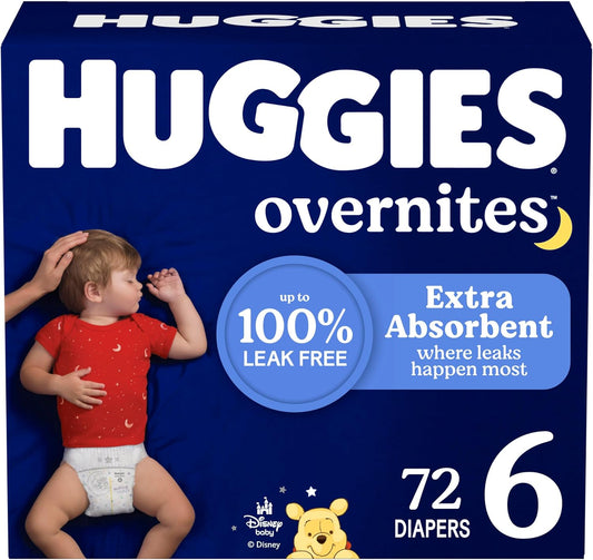 Huggies Overnites Size 6 Diapers for Overnight Protection