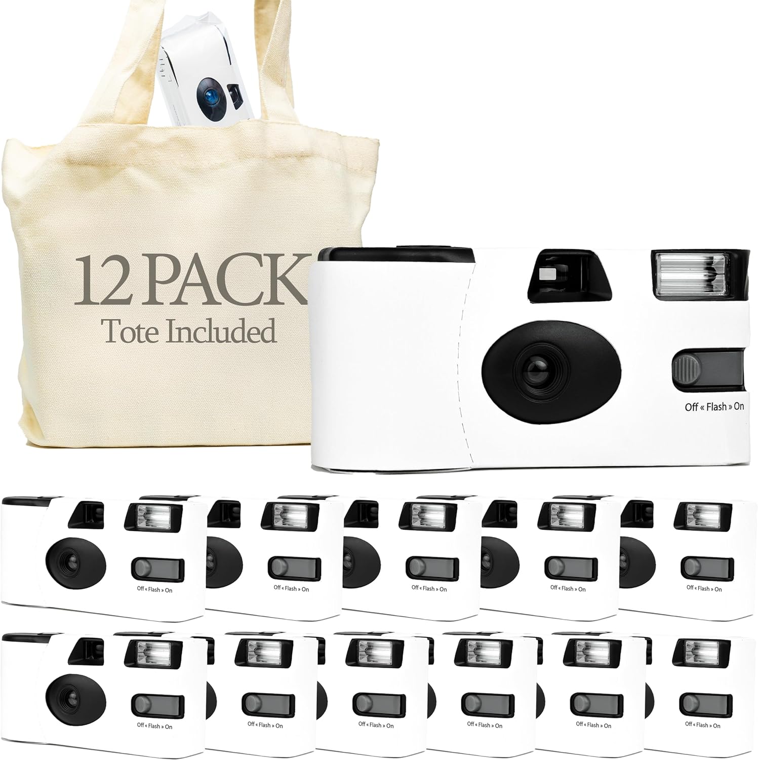 Wedding-Ready Disposable Cameras - 12 Pack