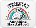 Sarcastic Raccoon Mouse Pad - Coworker Office Gift