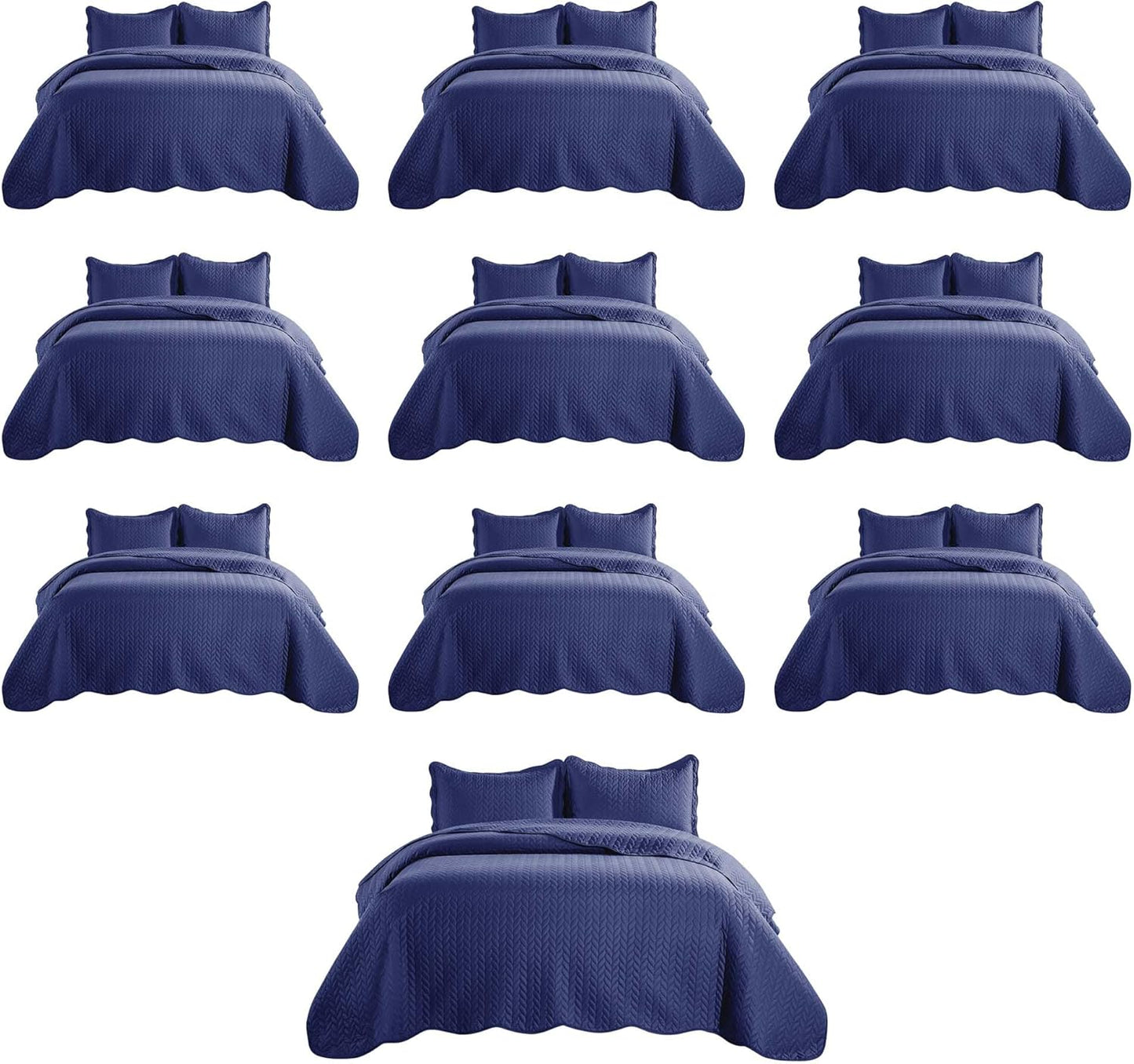 IR Imperial Rooms Queen Quilt Bedding Set for Hotels & Homes