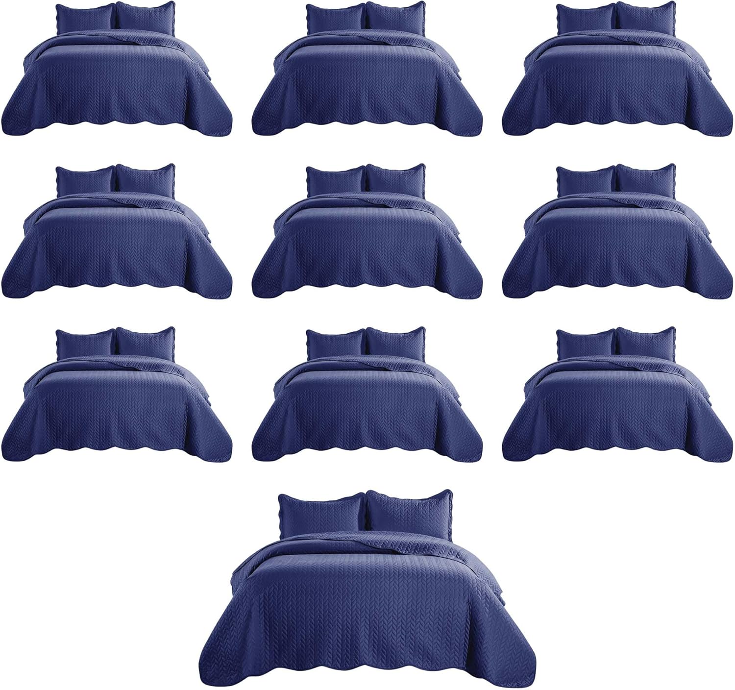 IR Imperial Rooms Queen Quilt Bedding Set for Hotels & Homes