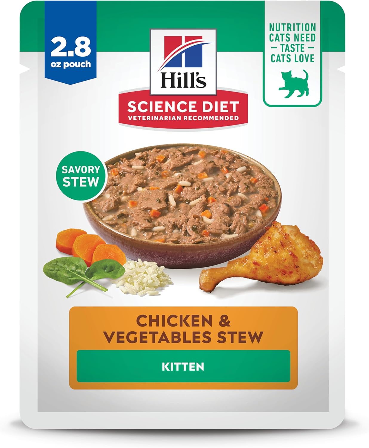 Hill's Science Diet Kitten Wet Cat Food with Chicken & Vegetables