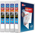Avery Heavy Duty View 3 Ring Binder 1 in - Durable 4 Pack
