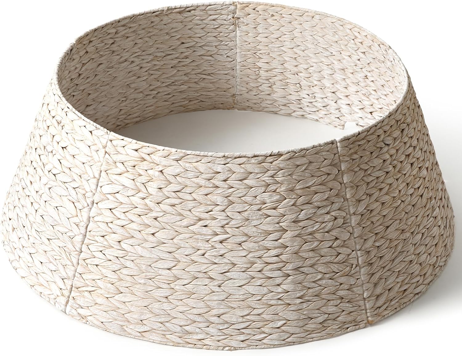 36in Large Christmas Tree Collar - Woven Hyacinth Design