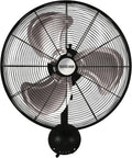 High Velocity Oscillating Wall Mount Fan 20in - Powerful 4500 CFM