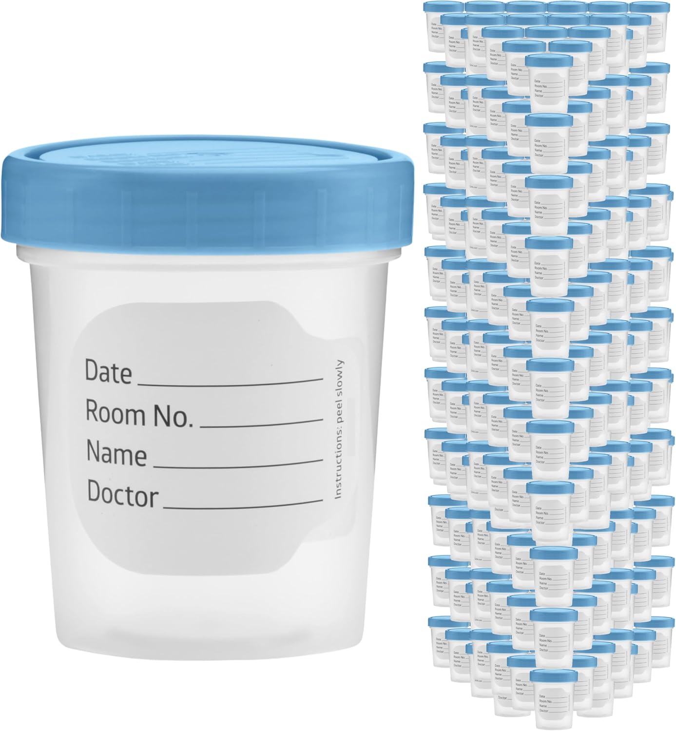 Vakly Specimen Cups - 4oz Leak Proof Urine Sample Jars