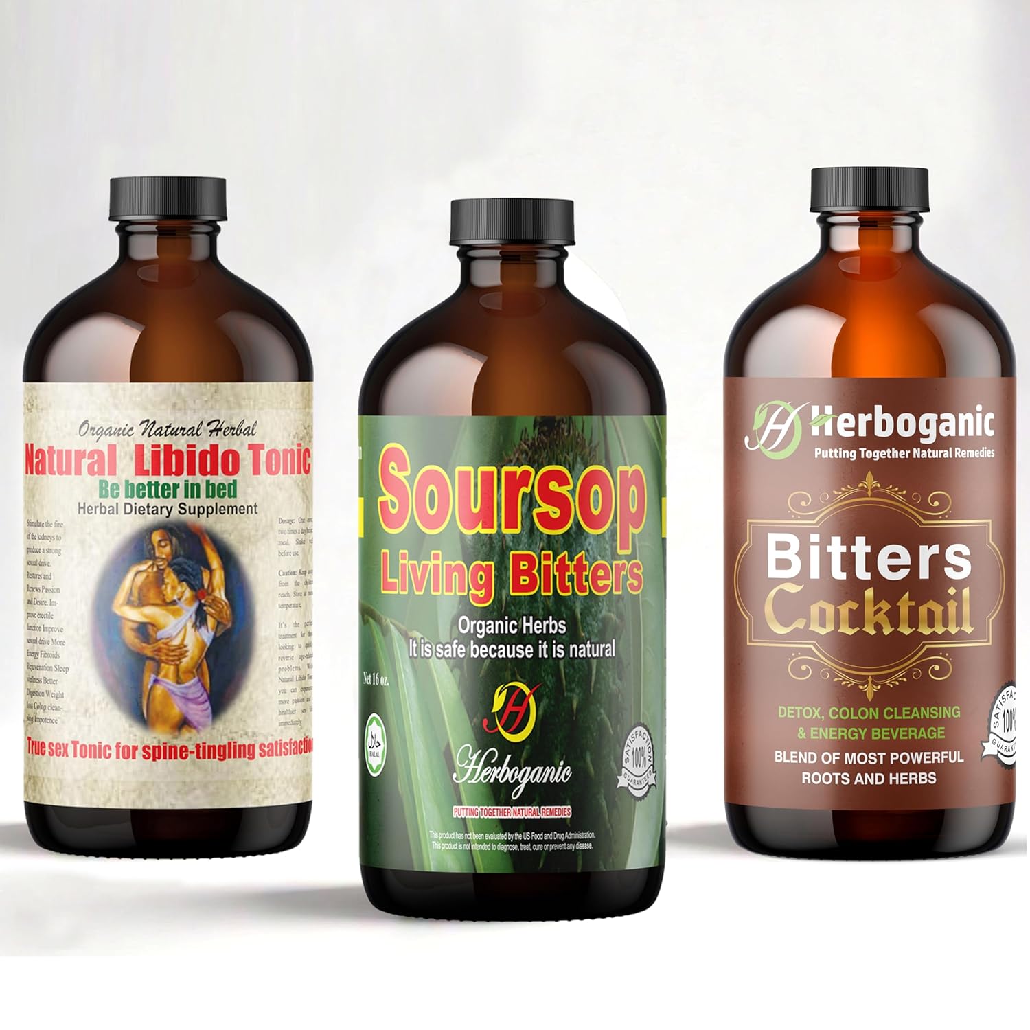 Herboganic Soursop Living Bitters Set | Men's Health Boost