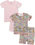 Vaenait Toddler Kids Animal Flower Pattern Viscose Pajamas - Cool