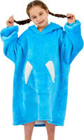 Cozy Kids Hooded Blanket - Ramees Sherpa Blue