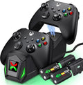 Controller Charger Station with 4 Rechargeable Batteries - Fast Charge