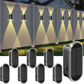 Solar Fence Lights Outdoor - Up & Down 3-Mode Solar Wall Lights