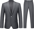 Mens Suit 2 Piece One Button Slim Fit Jacket & Pants Tuxedo Set
