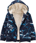 Kids Sherpa Fleece Lined Zip Up Jacket - Warm, Soft Hoodie