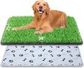 Dog Grass Mat with Pee Pad 38x23 in - Indoor/Outdoor Potty Tray