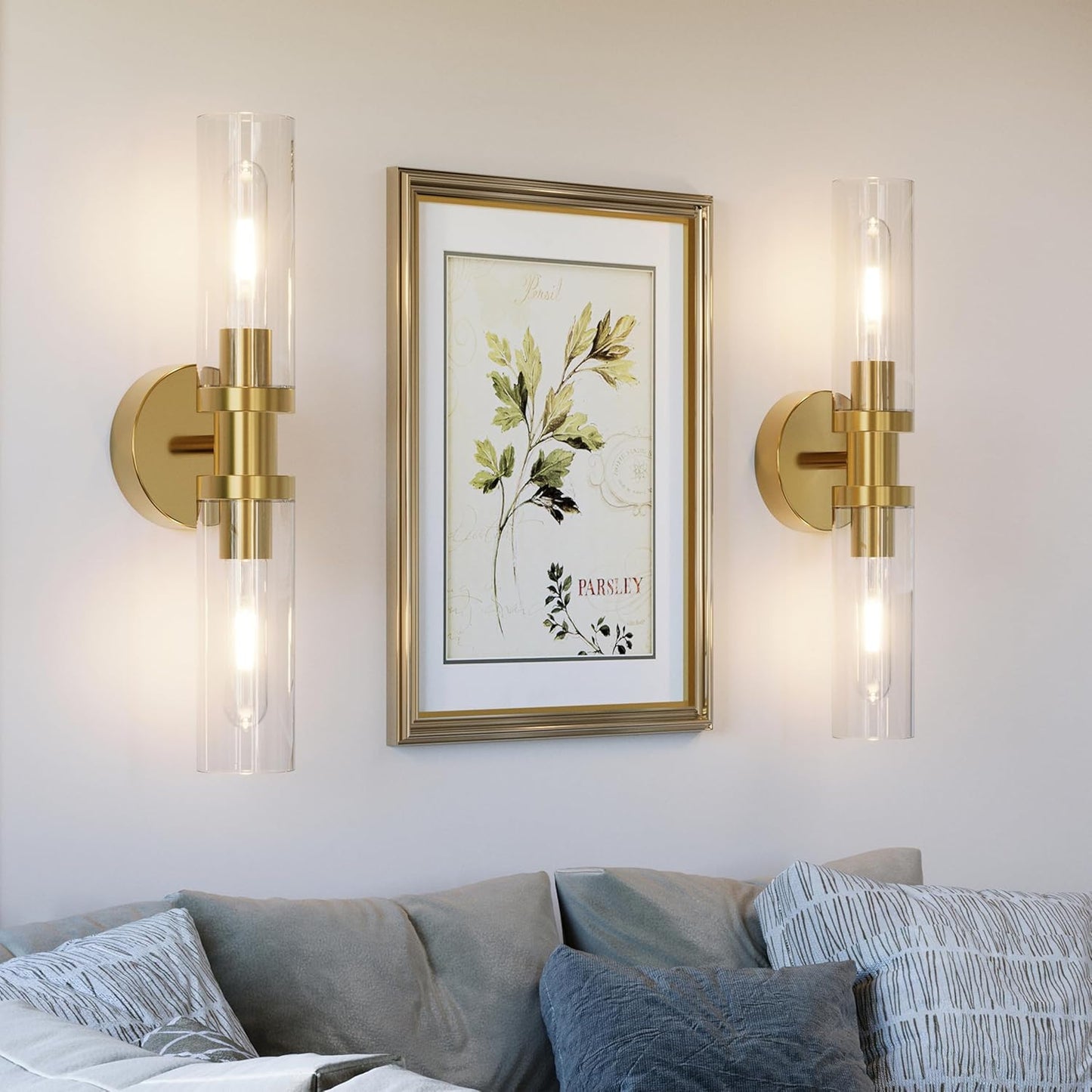 Wall Sconces Set of Two for Elegant Bathroom Lighting