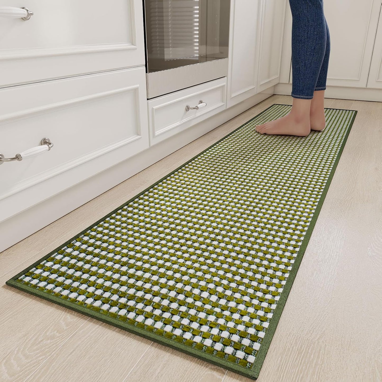Long Kitchen Runner Rugs Non Slip Washable Chenille Mats 17x71