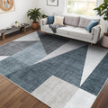 Puino Washable Modern Area Rug: Stylish 6x9 Geometric Design
