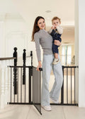 29-57in Baby and Pet Safety Gate 30in Tall - One-Hand Walk-Thru