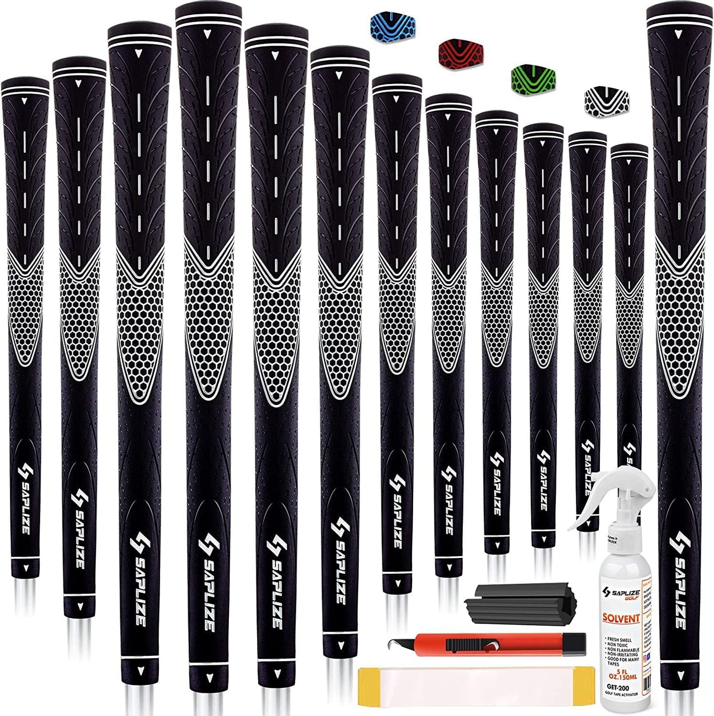 SAPLIZE Golf Grips Set of 13 for Enhanced Performance and Comfort
