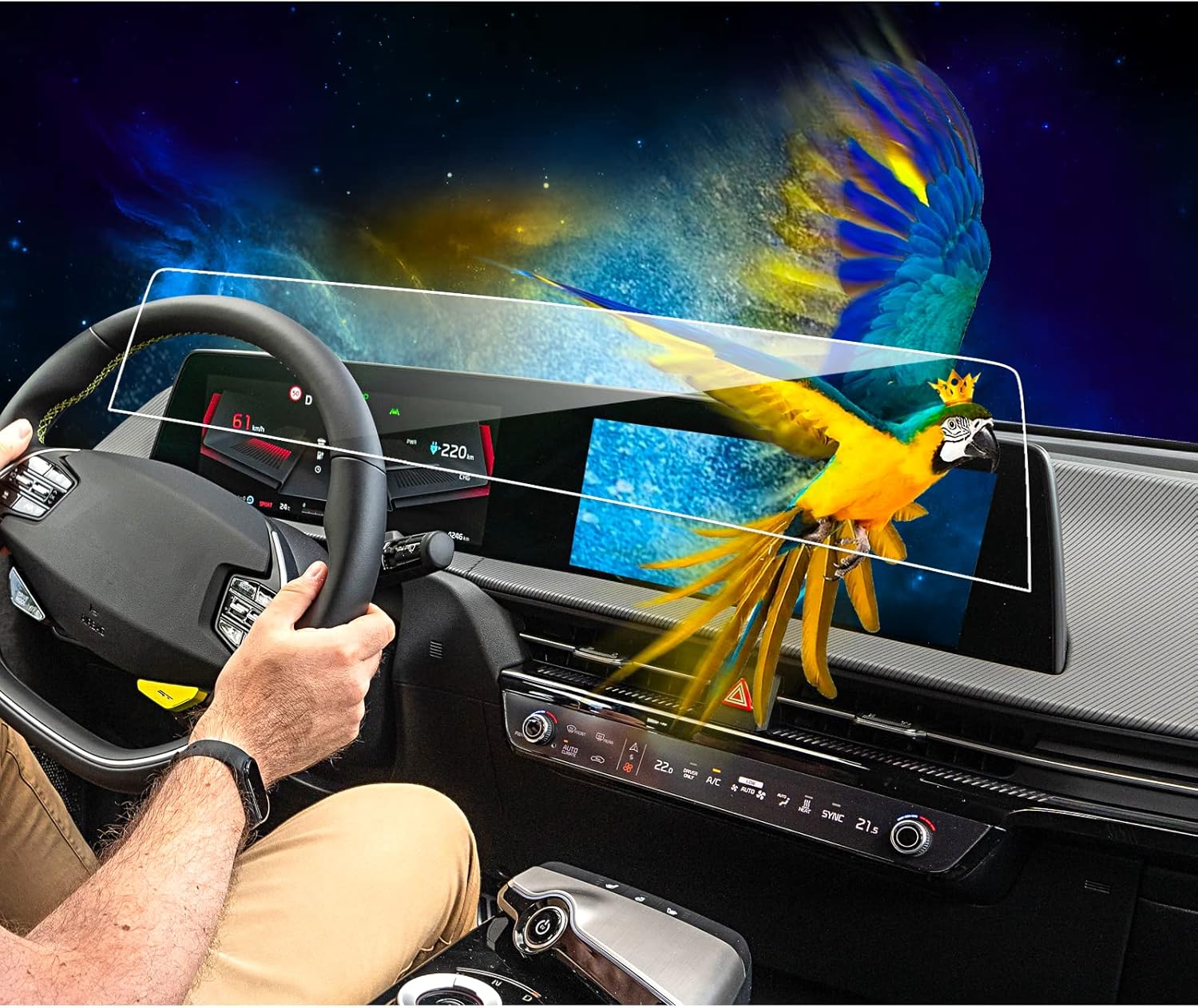 2024 Kia EV6 Screen Protector - 2PCS Navigation Display Shield