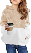 Arshiner Girls Fuzzy Fleece Hoodies Casual Sherpa Pullover - Warm