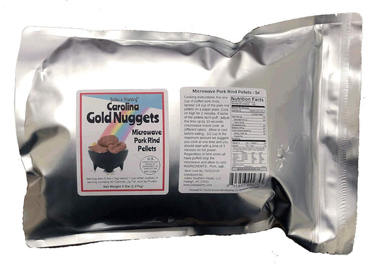 Carolina Gold Nuggets Microwave Pork Puffies Pork Rinds, 5 Lb