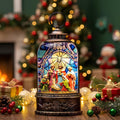 Christmas Snow Globe Water Lantern with Nativity Scene - Musical