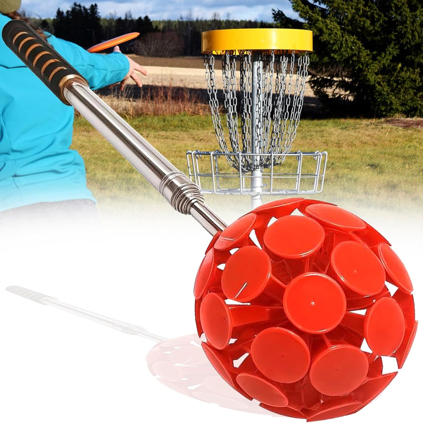 10FT Disc Golf Retriever: Get Discs with Ease!