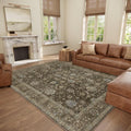Washable 8x10 Area Rug 0.3in with Non-Slip Backing - Soft, Machine