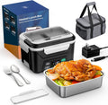 Heated Lunch Box Battery Powered with Timer - Portable Hot Meals