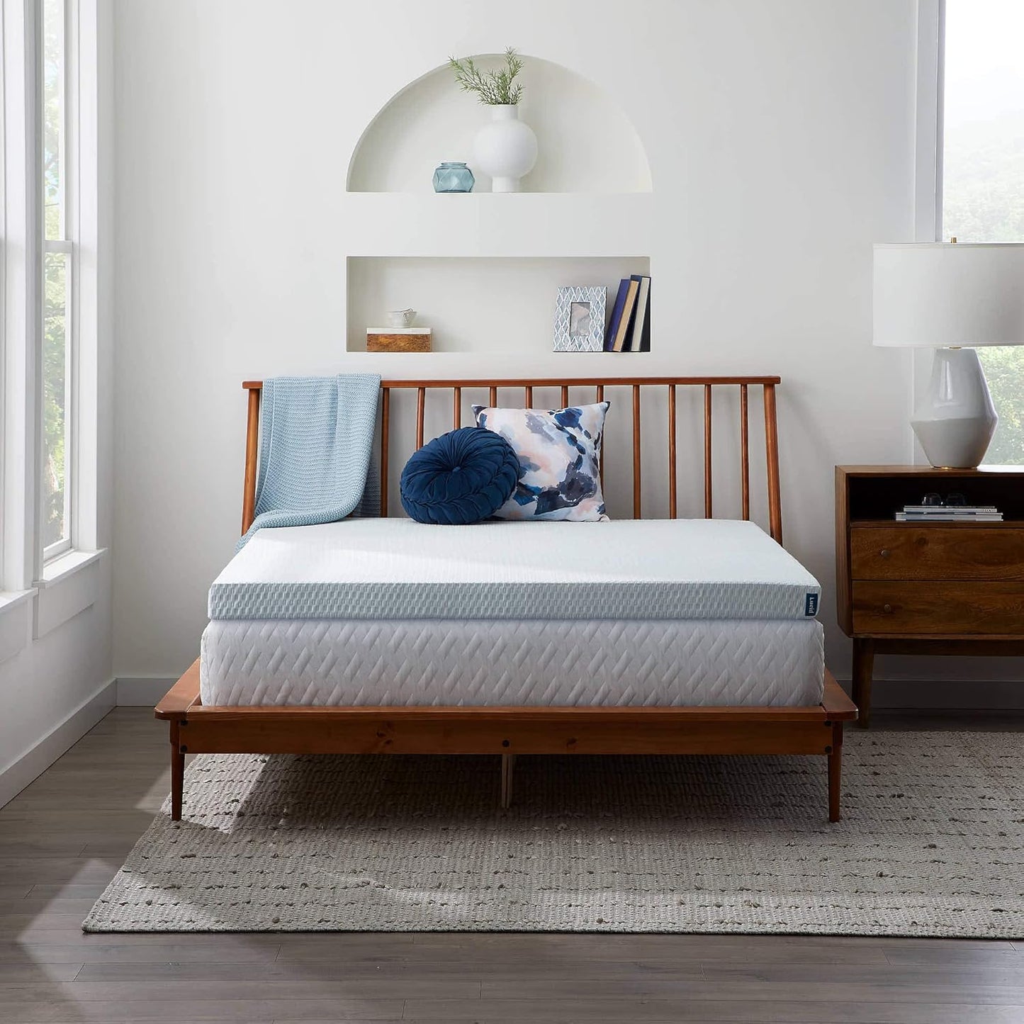 LUCID 2 Inch Lavender Infused Memory Foam Mattress Topper Review
