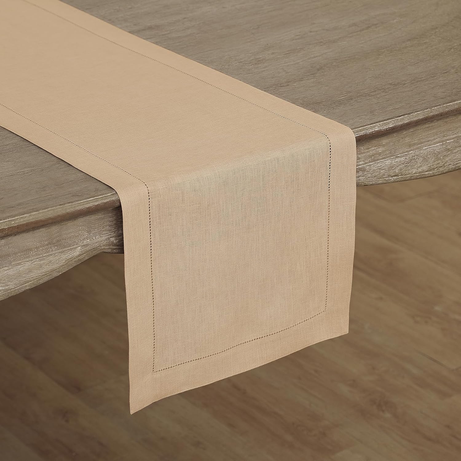 Elegant 100% Pure Linen Beige Table Runner for Every Occasion