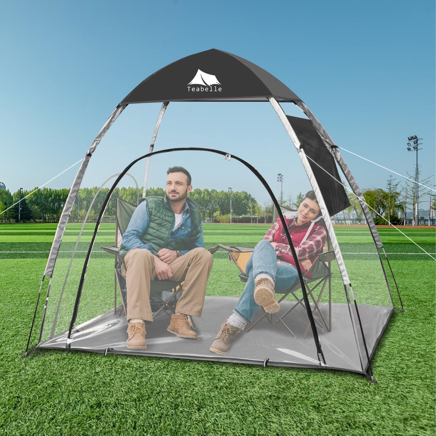 Teabelle Clear Sports Tent - Instant Waterproof UVproof