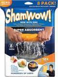 Original Shamwow Super Absorbent Cleaning Shammy Towel - 8 Pack