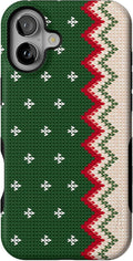 Casely iPhone 16 Plus Case Grandpa's Sweater - Holiday Knit Protection