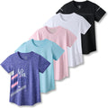 Women's Dry Fit Short Sleeve T Shirts 5-Pack - Active Performance