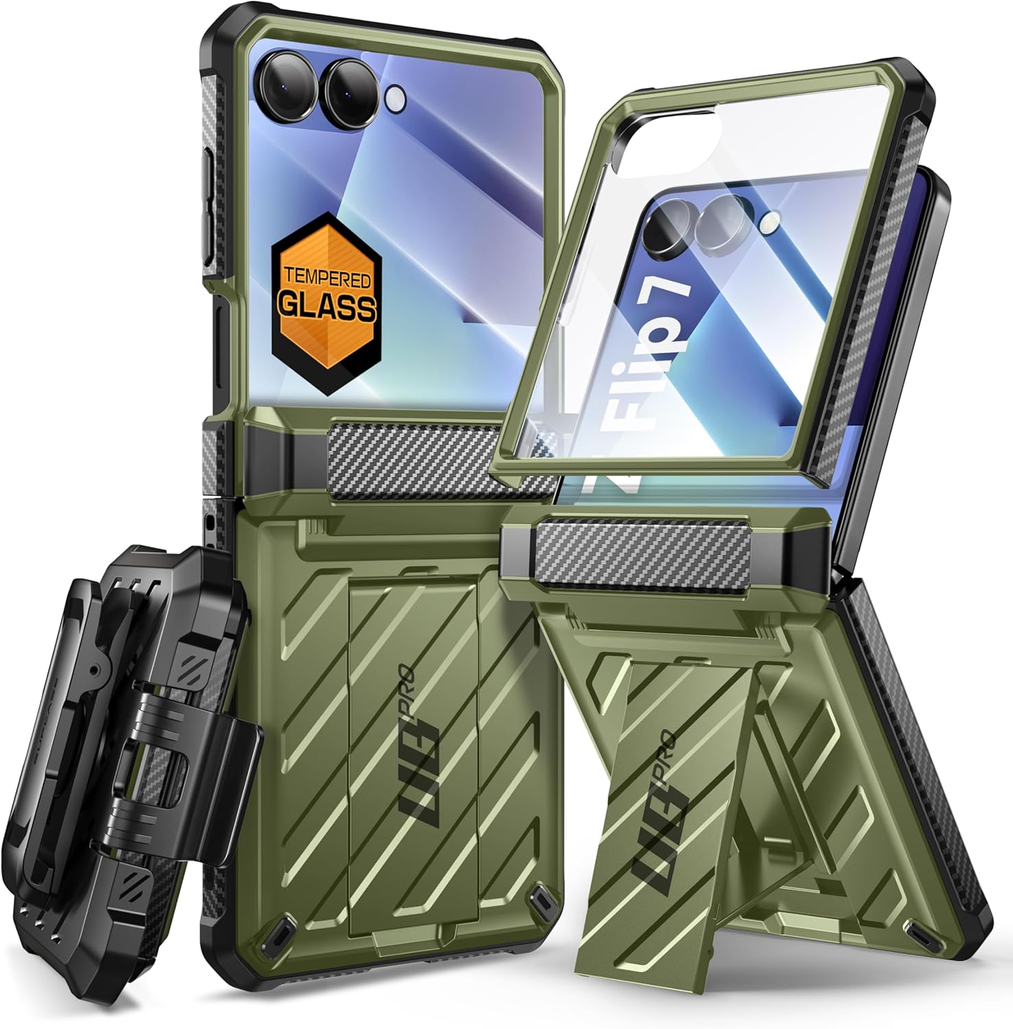 SUPCASE for Samsung Galaxy Z Flip 7 Case with Built-in Stand