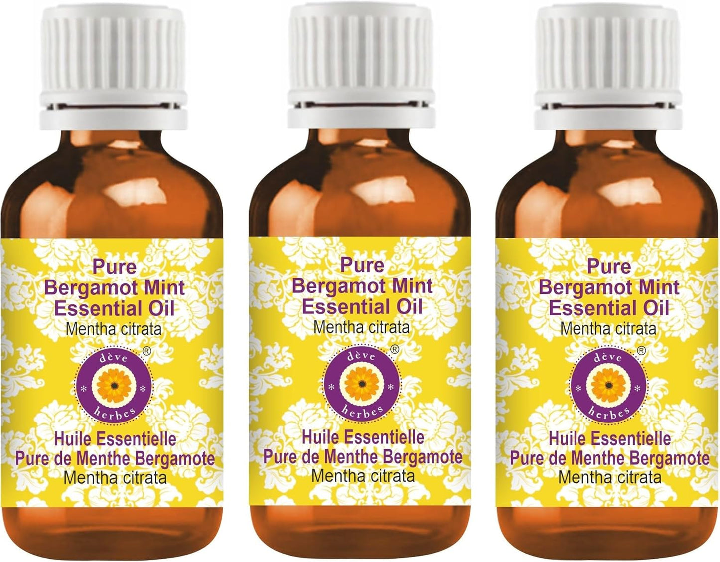 Deve Herbes Pure Bergamot Mint Essential Oil for Aromatherapy
