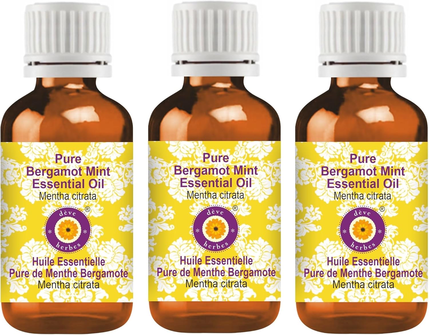 Deve Herbes Pure Bergamot Mint Essential Oil for Aromatherapy