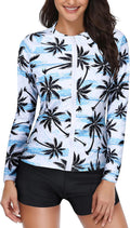 Holipick Women Long Sleeve Rash Guard 2-Piece Swimsuit - UPF 50