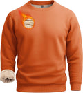 Men's Sherpa Lined Crewneck Sweatshirt Heavyweight Cotton Blend